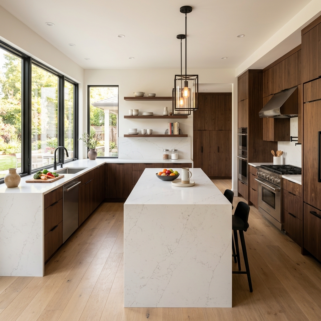 Finished modern kitchen renovation — Calgary, AB
